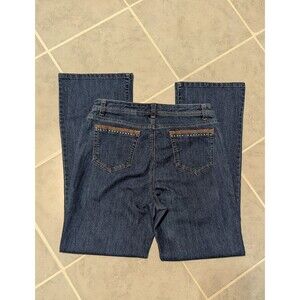 Hannah Womens Jeans Blue Size 12  Bootcut Denim Blue small rivits on pocket